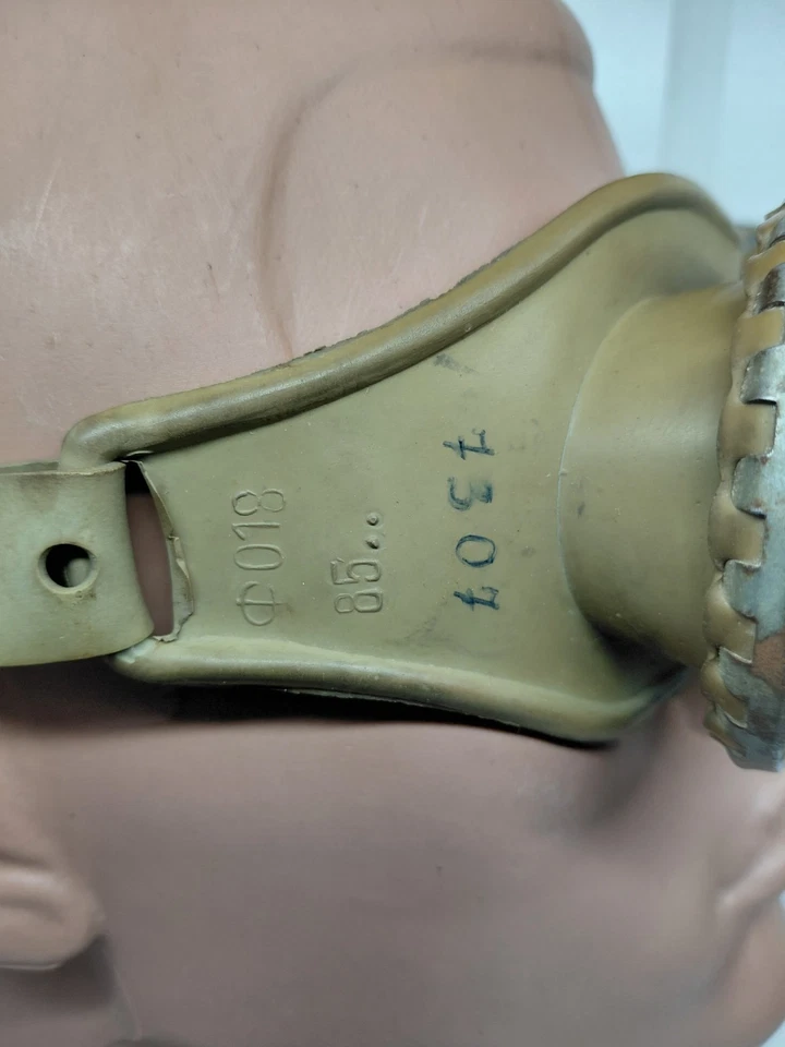 Óculos soviéticos raros vintage ÓCULOS aviador militar motocicleta pele de borracha - Imagem 3 de 4