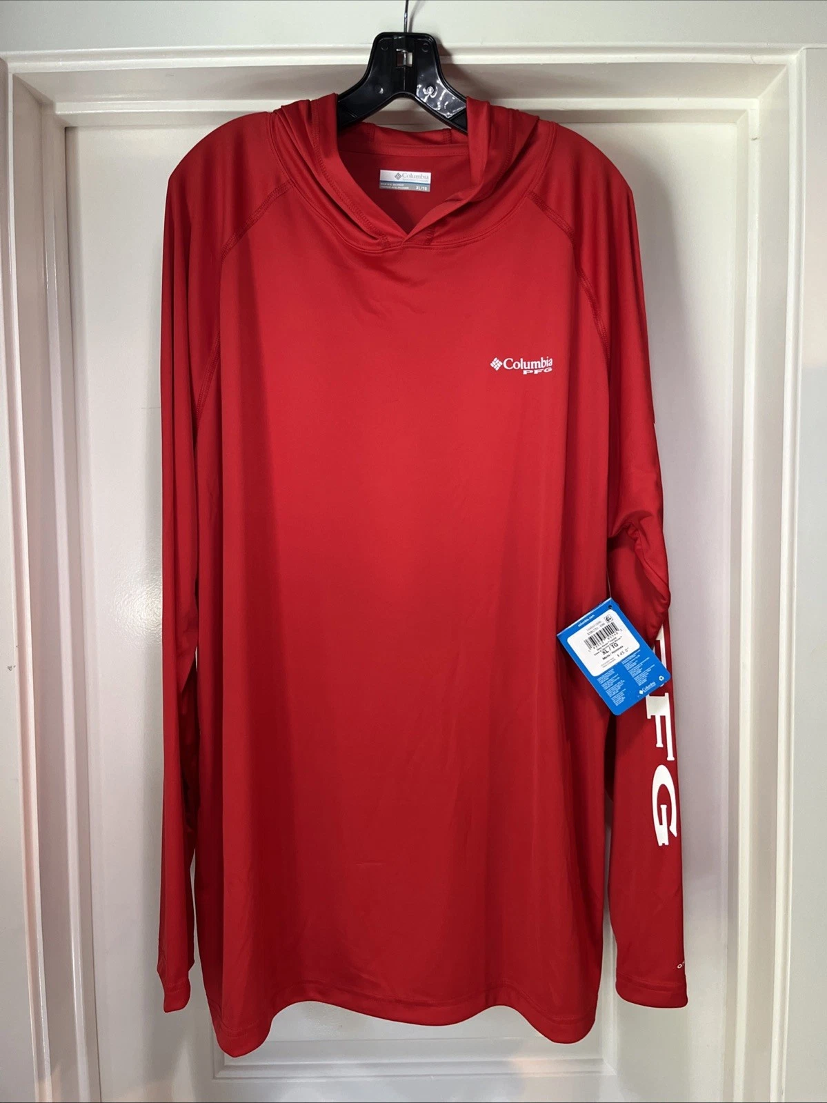 Mens XL Columbia PFG Deep Waves Hoodie Red UPF50 Omni-Shade Sun Shirt Fishing
Opens in a new window