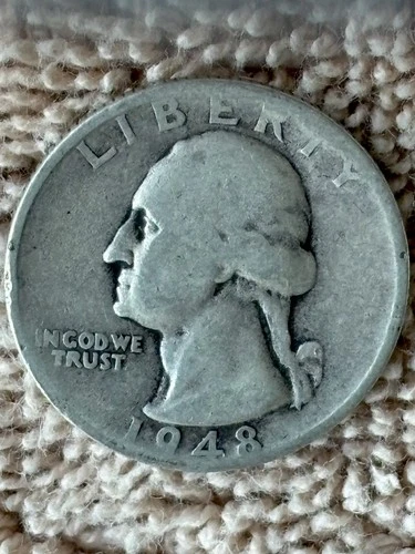 1948-S Washington Quarter Silver 25C Circulated Business Strike Uncertified (80)