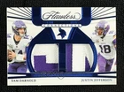 2024 Panini Flawless Connections Sapphire 3/5 Sam Darnold Justin Jefferson