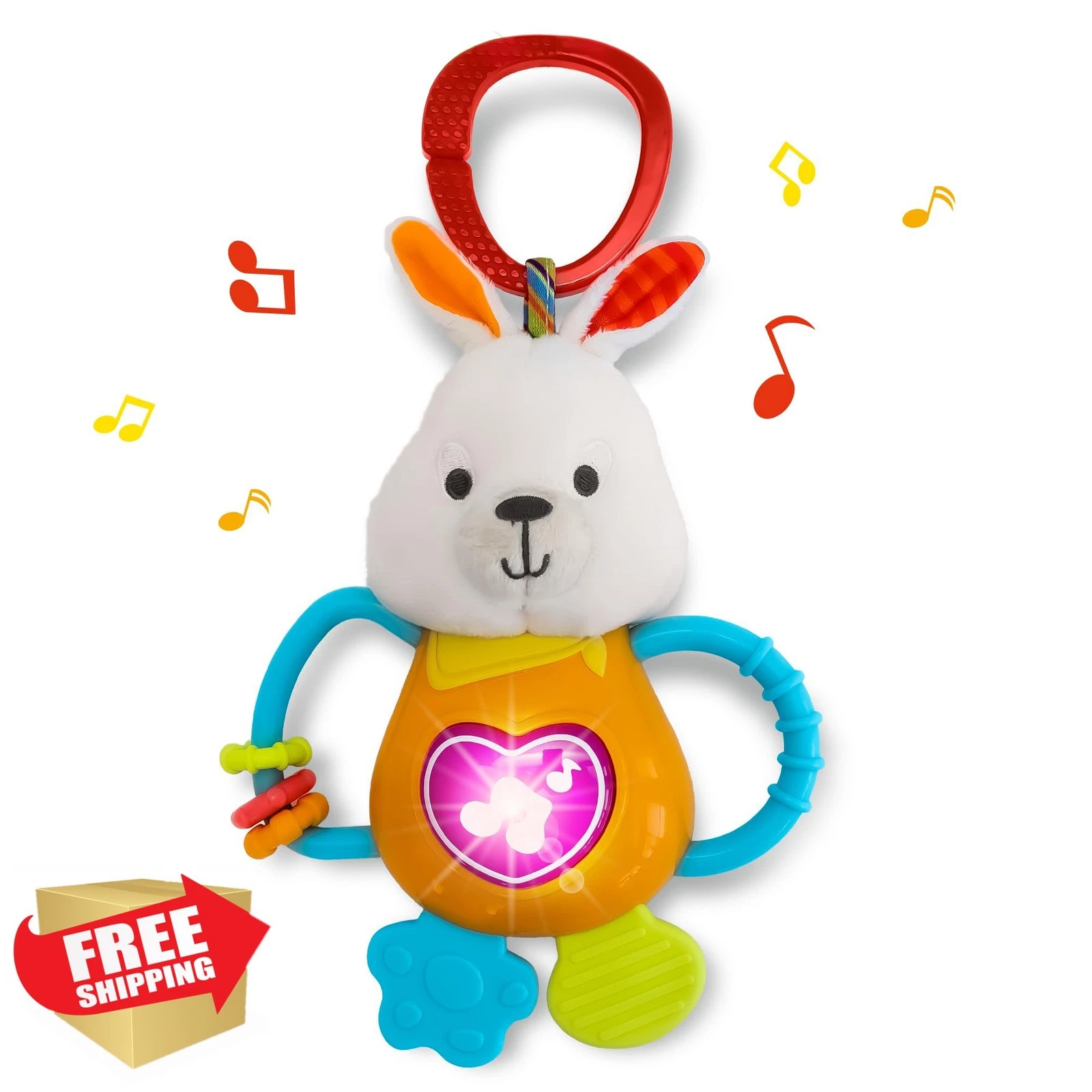 KiddoLab Bunny Teething Rattle Toy
Opens in a new window or tab