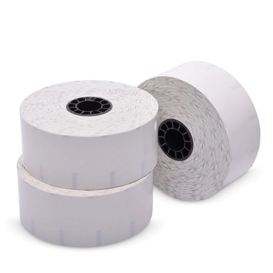 Sticky Media, 1.57" x 375 ft, White, 12 Rolls/Carton - Image 2 of 4