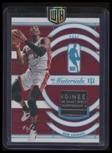 2023 National Treasures #NM-BAM Bam Adebayo Materials Patch 1/1 LAUNDRY TAG