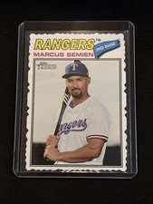 🔥Marcus Semien 2026 Topps Heritage #366 Deckle Edge Variation Rangers