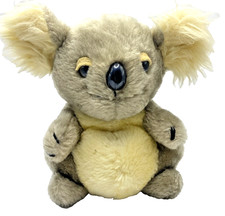 Vintage Dakin Plush Grey Koala Bear Ground Nutshells Stuffed Animal 1979 8"