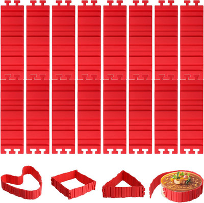 16 Pack Silicone Cake Mold Magic Bake Snake, Silicone Cake Shapers for DIY round