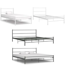 Metall Bettgestell Metallbett Schlafzimmerbett Einzelbett Doppelbett Bettrahmen