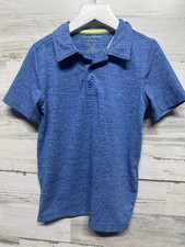 Tommy Bahama Active Drifit Performance Blue Polo Shirt - Boys Size Small 5/6 - V
