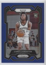2023-24 Panini Prizm Blue Prizm 79/199 Chris Livingston #156 18q6