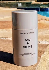 Salt & Stone Santal &  Vetiver Mini Travel Deodorant 1oz NEW WITH SEAL