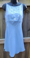 Jessica McClintock Gunne Sax Formal Fairy Core 90s Y2K Sequin USA Mini Dress Sz
