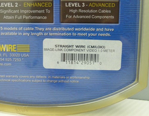 Straightwire Image-Link 1 meter Component video cable - Picture 3 of 3