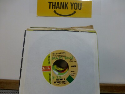THOMAS & RICHARD FROST SHE'S GOT LOVE & THE WORD IS LOVE POP PSYCH NM     45