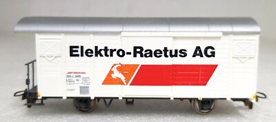 Bemo 2283 136, ged. Güterwagen Gbk-v 5606 ''Elektro-Raetus'' der RhB, H0m, NEU&OVP