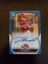 Justin Boyd - 2023 Bowman Chrome Prospect Autograph - BLUE MOJO AUTO #011/150