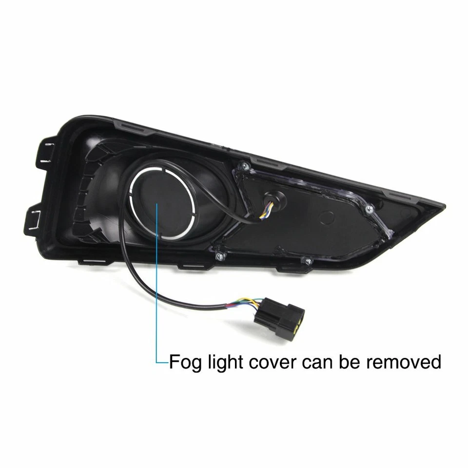 For Honda City 2014-2016 DRL Fog Lamp 3 Color LED Daytime Running Light w/ Turn - image 3 of 4