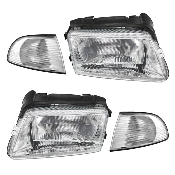 Scheinwerfer Set FüR Audi A4 B5 8D 94-99 Limousine/Avant H4 Blinker-image