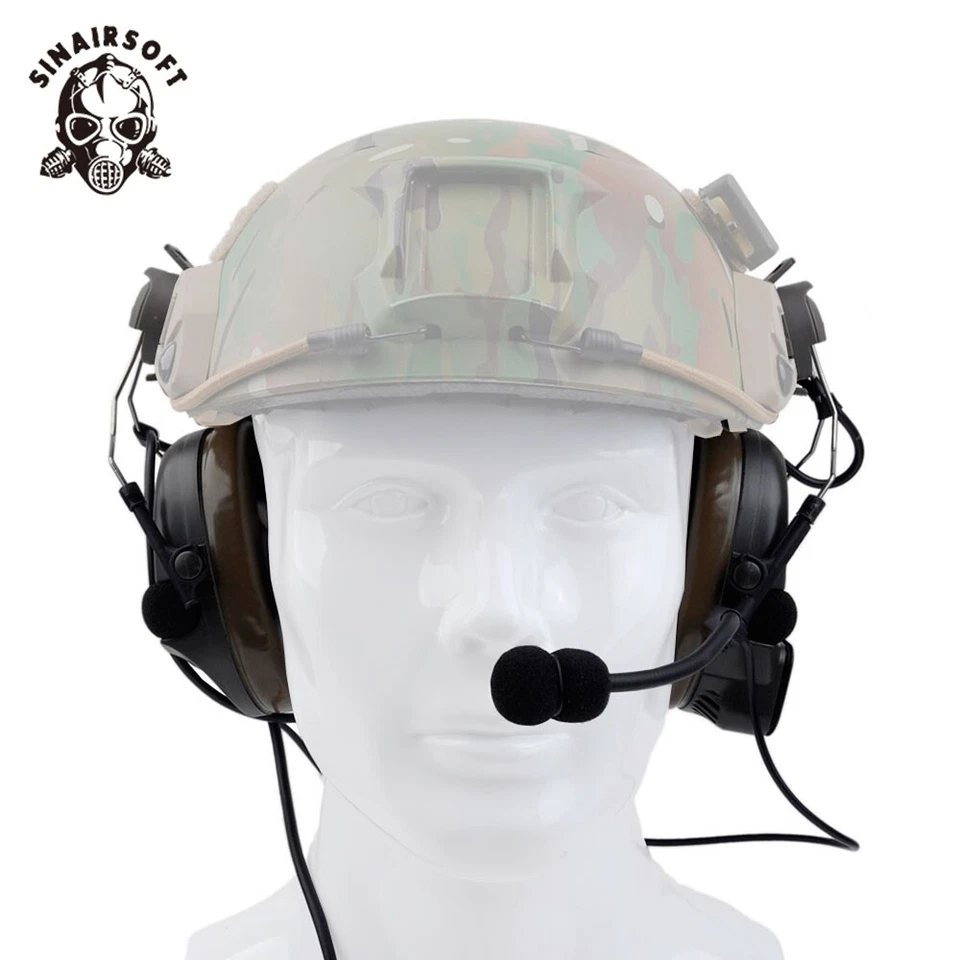 Sinairsoft Z Tactical Comtac I Anti Noise Headset W/Rail Adapter For FAST Helmet - Image 2 of 4
