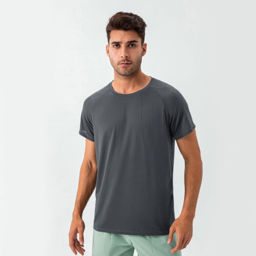 Herren Cool Sommer Locker Fitness T-Shirt Laufen Schnell Trocknen Atmungsaktiv Sport Tops - Bild 14 von 15