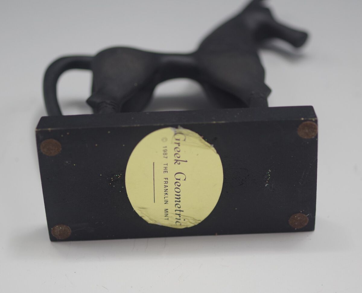 FRANKLIN MINT 1987 GREEK GEOMETRIC HORSE SCULPTURE METAL | eBay FRANKLIN MINT 1987 GREEK GEOMETRIC HORSE SCULPTURE METAL | eBay