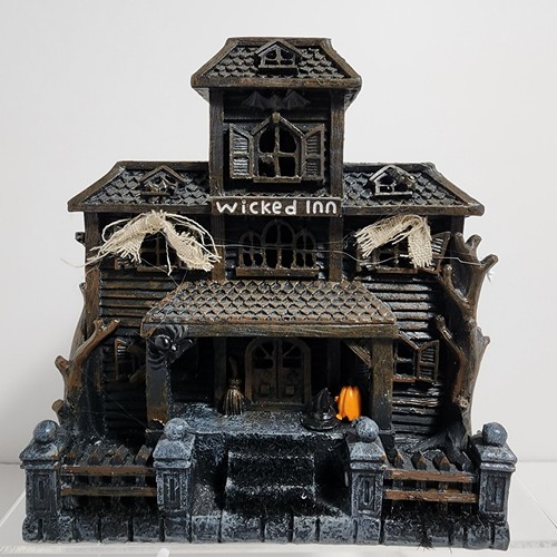 ASHLAND HALLOWEEN TINY TREASURES WICKED INN LIGHTED HAUNTED HOUSE NEW