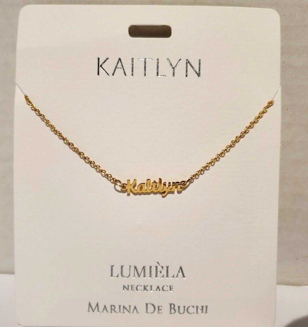 Lumiela Kaitlyn Personalized Necklace Marina De Buchi Nickel Free
