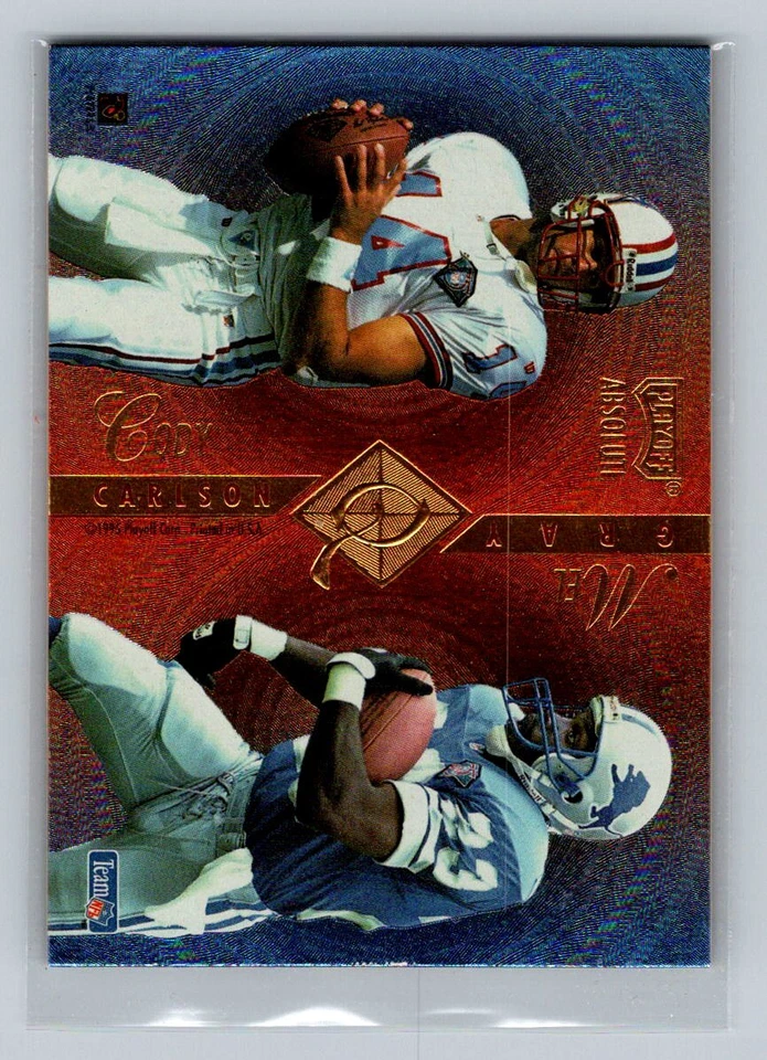 1995 Playoff Absolute #Q23 Carlson / Gray / Chandler / Childress Quad Series - Image 2 of 2