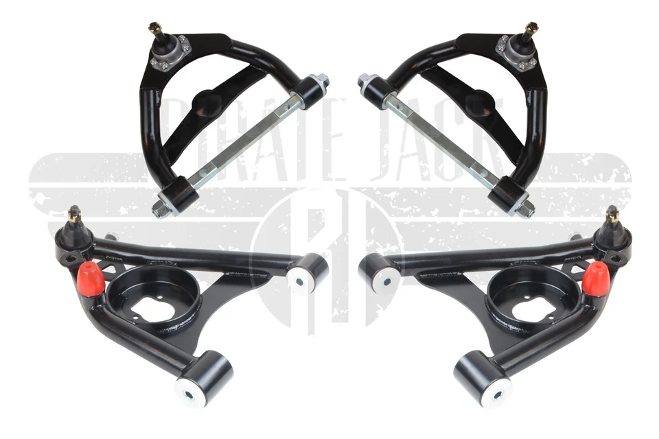 Brazos de control y kit de frenos delanteros Chevy Monte Carlo 1978-1988 pinzas rojas Wilwood Foto 4 de 4