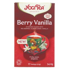 Berry Vanilla Fruity Tea Yogi Ayurvedic Blend with Berries Elderflower Vanilla