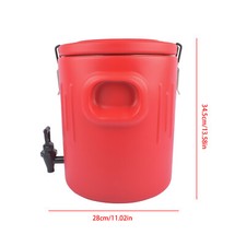 Insulated Beverage Cooler 4 Gallon Ice and Hot Drink Dispenser Stainless Steel