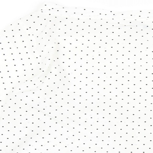 Gap Womens White Polka Dot Polyester Basic Blouse Size L Boat Neck - Picture 4 of 10
