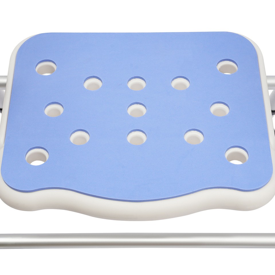 330lbs Folding Shower Chair Bench Bath Seats with Back & Arms Height