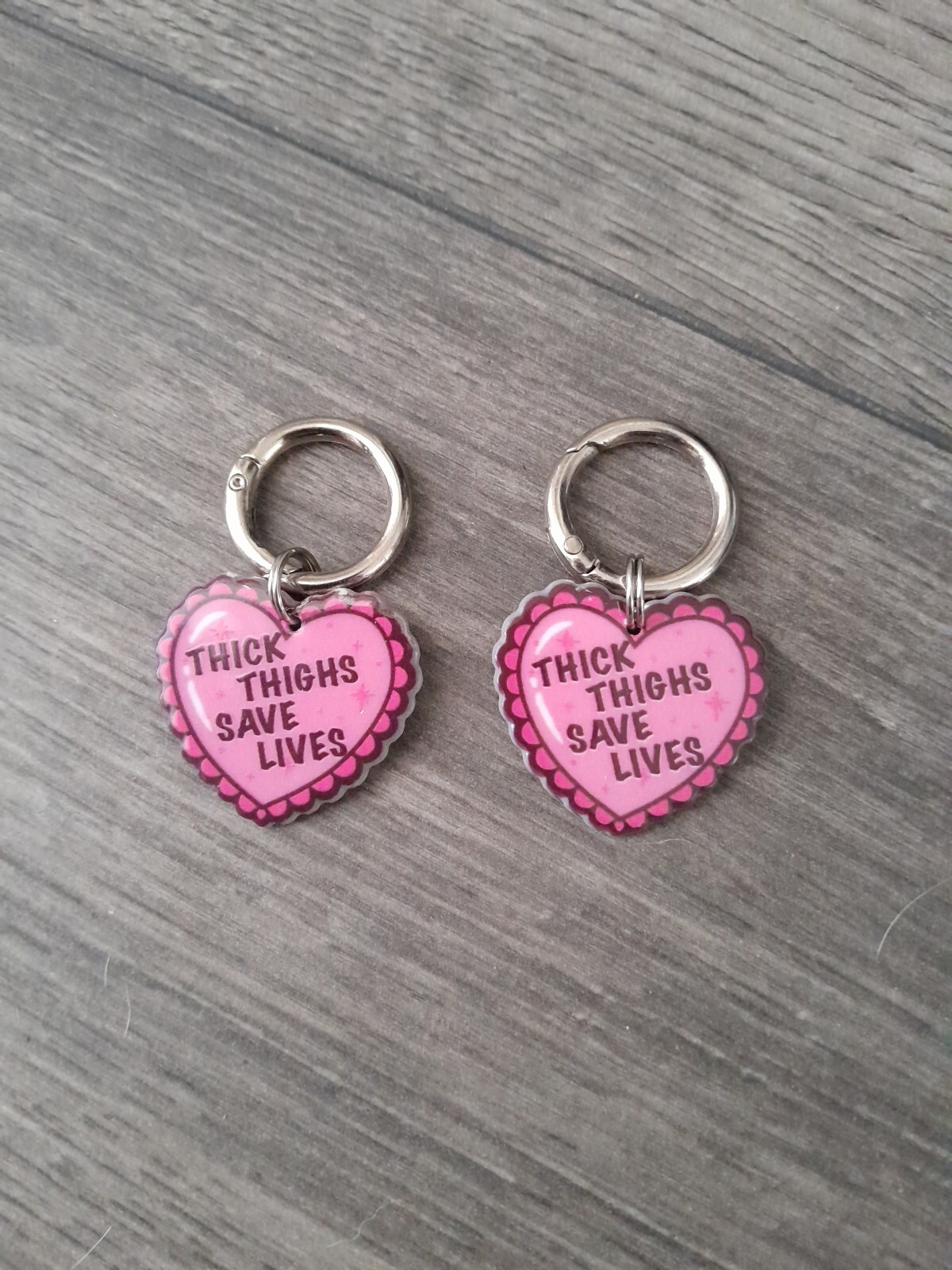 Thick Thighs Heart Boot Charms Dr doc Marten dangly bling Halloween. Pastel Goth image 2