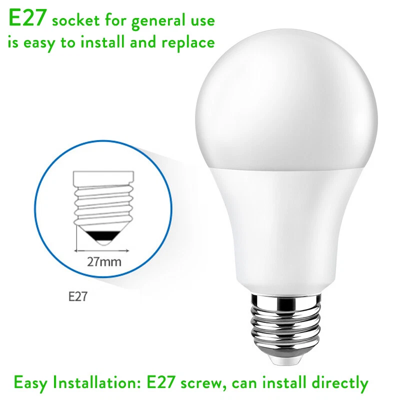 Bombilla LED E27 3W 5W 7W 9W 12W 15W Lámpara 85-265V 5730Smd Lámparas Para