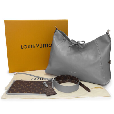 LOUIS VUITTON Carryall Vibe MM Shoulder Bag Lambskin & Monogram