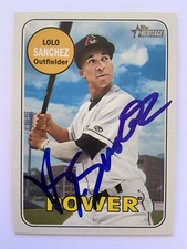 Lolo Sanchez Pittsburgh Pirates Autographed 2018 Topps Heritage Minors #112 COA