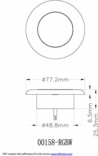 Pactrade Marine 2pcs LED Boat RV Trailer White Square Courtesy - Foto 5