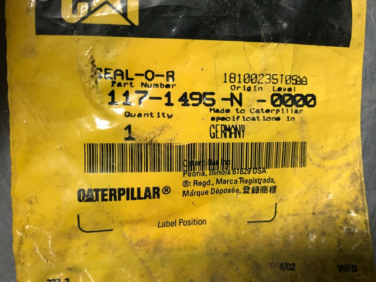1171495 GENUINE CAT O-RING SEAL Caterpillar 117-1495 | eBay