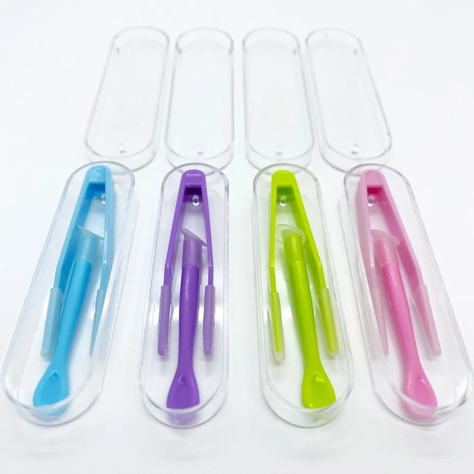 Pinzas para lentes de contacto insertador en V aplicador estuche de viaje ayudante para blando y duro Foto 4 de 4