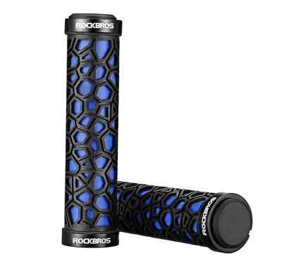 RockBros Locking Lenker Fahrrad Griffe MTB Mountain BMX schwarz & blau