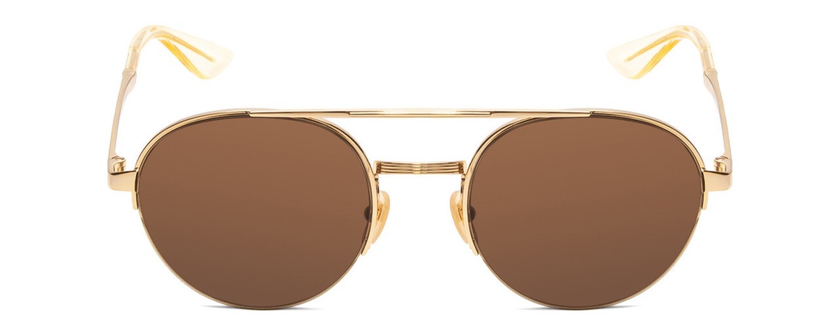 GUCCI GG0984S-002 Unisex Pilot Designer Sunglasses in Gold