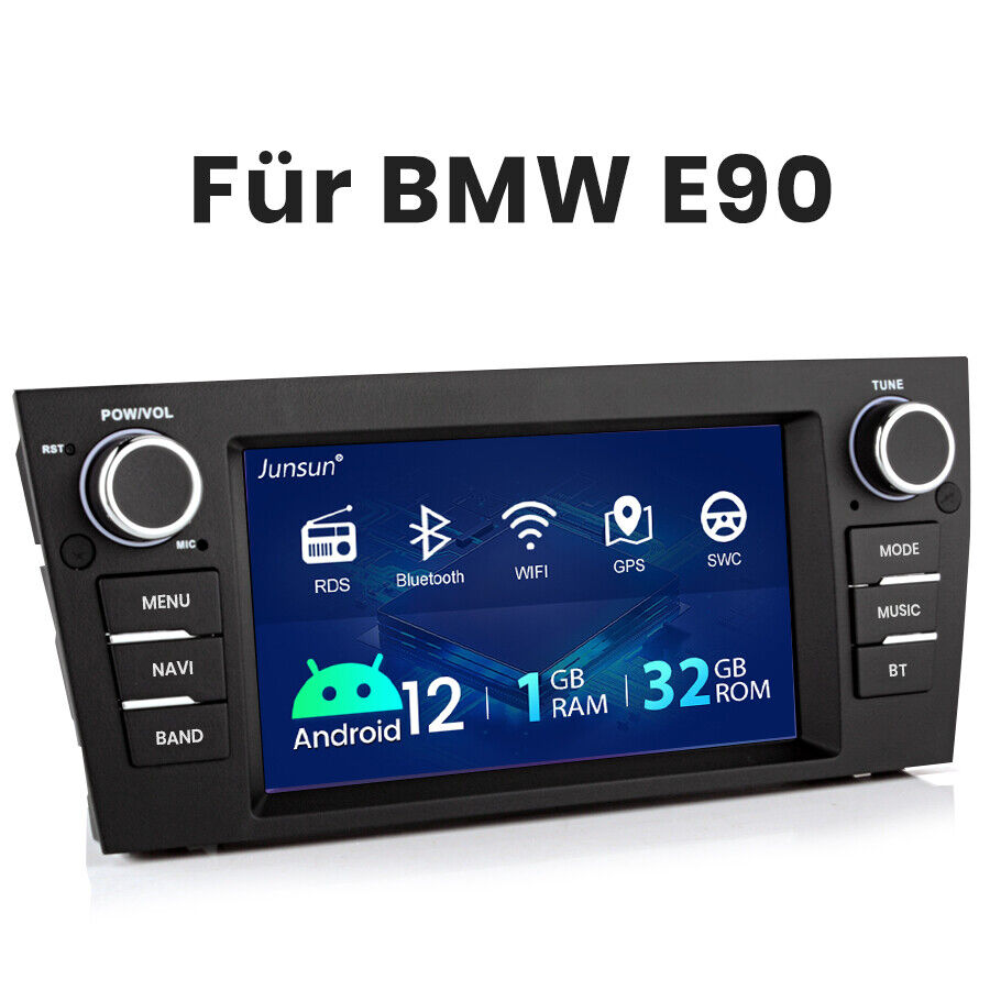 Für BMW 3 E90 E91 E92 E93 Bluetooth RDS 9 Android 12 Autoradio GPS Navi SWC DAB