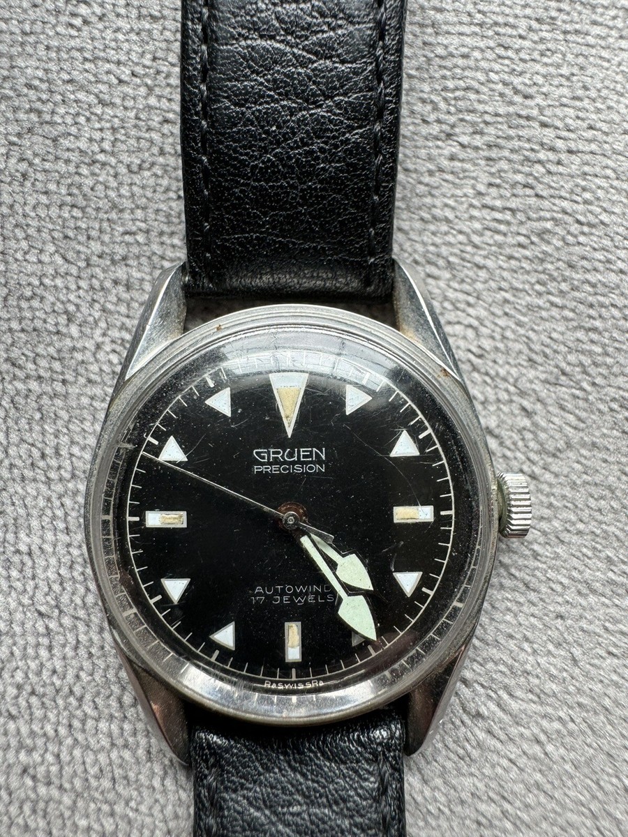 Vintage Steel Gruen Ocean Chief Diver 560RSS. As Is Running
