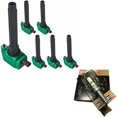 Champion Iridium Premium Spark Plug & Direct Ignition Coil Set For Dodge 3.6L V6