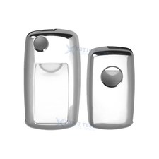 For Vw Gti Jetta Golf Silver Glossy Chrome Tpu Smart Key Cover Case Fob Shell For Vw Gti Jetta Golf Silver Glossy Chrome Tpu Smart Key Cover Case Fob Shell