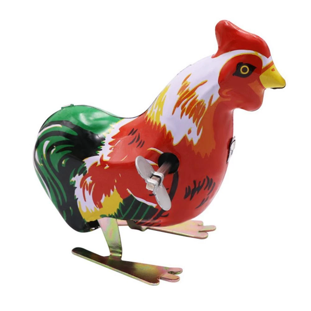 Metal Chicken Clockwork Toy Vintage Wind Up Toys Children Gift Random Color