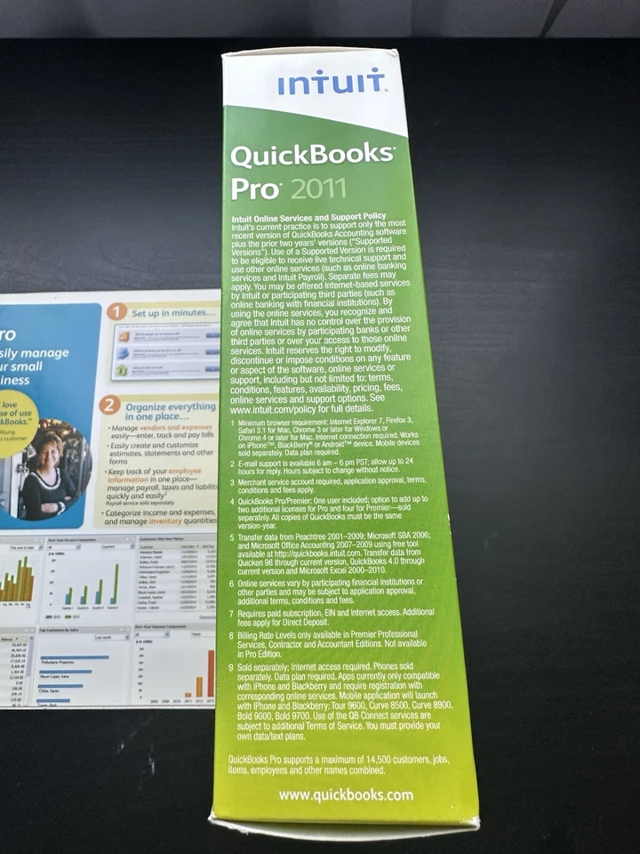 New! INTUIT QUICKBOOKS PRO 2011 FOR WINDOWS FULL RETAIL US VERSION - Image 3 of 4