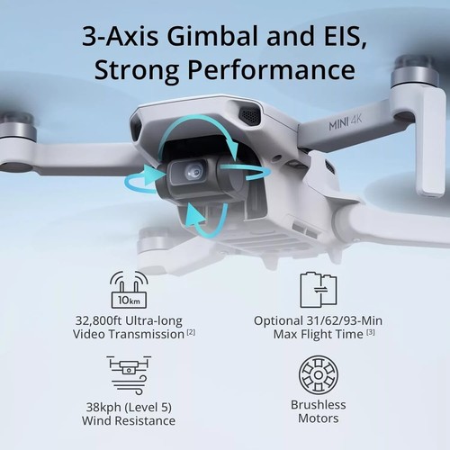 DJI Mini 4K Drone 3 Battery Ready To Fly Vlogger Combo - Certified Refurbished - Picture 4 of 16