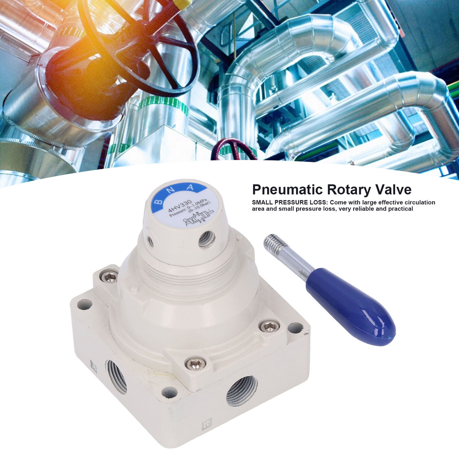 Lever Hand Valve Pneumatic Control Switch 3 Position 4 Way 0145Psi