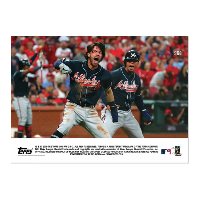 2019 Topps NOW Dansby Swanson #968 ~ Atlanta Braves ~ RARE, only 348 printed! - Image 2 of 2
